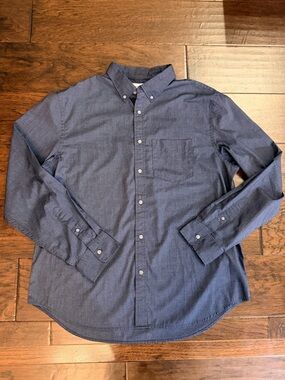 Old Navy Men's Long Sleeve Button-Down Shirt - Blue